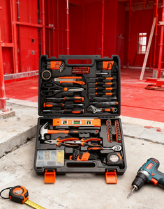 مجموعة أدوات متوفرة في المخزون في الولايات المتحدة ، مجموعات أدوات الأجهزة ، صناديق أدوات الأعمال الخشبية لإصلاح المنزل ، عقارات - Product Image 4