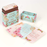 Impression personnalisée de cartes de dieu de promesse adulte pour femmes