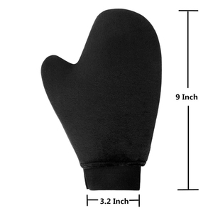 Double Sided Tanning Gloves for Self Tan Lotion Custom Logo Washable Exfoliating Glove and Face Tanner Mitt <b>Bath</b> <b>Brushes</b> Sponges - Product Image 2