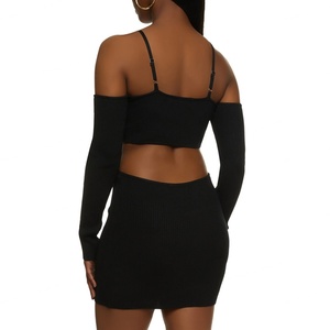 Nuevo Diseño de Vestido Ajustado para Mujer, Vestido Cortado con Cuello Redondo y Manga Larga, Mini Vestido Casual - Product Image 6
