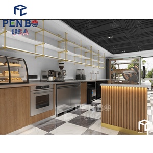 Luxury Coffee Shop Furniture Sweet Dessert Bar Counter Restaurant Coffee Shop Decoration Design - Product Image 3