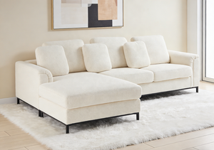 PZCN <span class=keywords><strong>HOME</strong></span> - Sofá Seccional Moderno en Forma de <span class=keywords><strong>L</strong></span> con Estructura de Madera y Espuma Suave para Sala de Estar, Juego de Sofás para Interiores del Hogar - Product Image 2