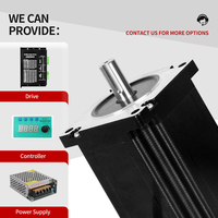 Kit moteur pas à pas Nema 34 Kaihong 86*86*98mm CNC 4 axes, moteur pas à pas 5A 86BYGH98, couple de 6,5 Nm, kit de pilote DM860H