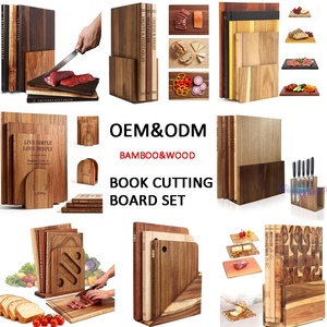 Ensemble de 5 sous-verres en bois en forme de livre avec support, tapis de table pour la décoration de table basse, accessoires de bar à domicile uniques, cadeau de pendaison de crémaillère - Product Image 3