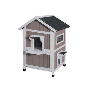 Fabrika fiyat ucuz pet kafesleri açık sağlam ahşap mobilya kedi ahşap evi kafes - Product Image 1