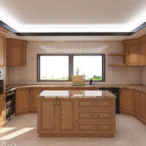 <span class=keywords><strong>Mobili</strong></span> da Cucina Moderni <span class=keywords><strong>in</strong></span> Legno con Piano di Lavoro <span class=keywords><strong>in</strong></span> Quarzo, Lavello <span class=keywords><strong>in</strong></span> <span class=keywords><strong>Acciaio</strong></span> <span class=keywords><strong>Inox</strong></span> e Ampio Spazio di Archiviazione <span class=keywords><strong>per</strong></span> Appartamenti - Product Image 1