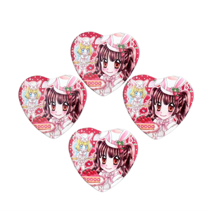 Op maat gemaakte ronde blikken badges met hitte-sublimatie bedrukte labels, cartoon anime metalen knopen, blikken, metaal ambachten - Product Image 5