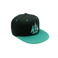 Topi kustom Snapback gaya baru topi Snapback dua warna mahkota biru langit untuk modis
