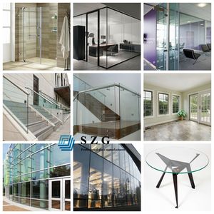 Feuille de verre trempé transparente ultra claire personnalisée 6mm 8mm 10mm 12mm pour solaire industriel extérieur et salle de bain pour décoration - Product Image 5