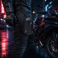 Sacoche de jambe imperméable en EVA pour moto, coque rigide en fibre de carbone, sacoche de cuisse tactique pour motard, cyclisme