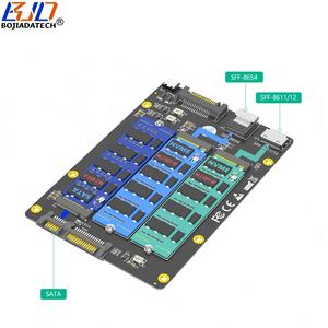 3 In 1 SFF-8654 4i SFF-8611 Sata3.0 22pin Interface Naar Ngff M.<span class=keywords><strong>2</strong></span> Key-M Nvme Key-B Sata Ssd Converter Adapter Kaart Op Voorraad - Product Image 4