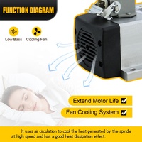 Kit de Motor de Husillo Refrigerado por Aire HLTNC 220V 1.5kW ER11 con Inversor VFD de 1.5KW para Máquina de Grabado CNC