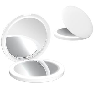 Fabricante de Espejos Portátiles, Espejo Cosmético USB LED, Espejo de Maquillaje Redondo de Mano con Luz LED - Product Image 1