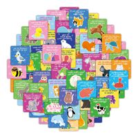 Boîte à lunch mignonne pour enfants 60 pièces assorties drôle carte quotidienne inspirante Motivation mots cartes pour garçons et filles boîte à lunch
