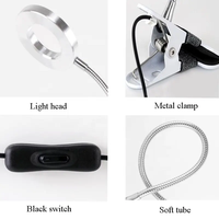 Nail Tattoo Spa USB LED Lampe de bureau Lumière chaude/froide Tatouage des sourcils Nail Art Salon de beauté Outils pour le maquillage permanent