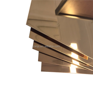 AISI 201 <span class=keywords><strong>304</strong></span> แผ่นสแตนเลสสี 316 430 BA กระจกสีทองกระจกสีฟ้าสีแผ่นโลหะตกแต่ง - Product Image 1