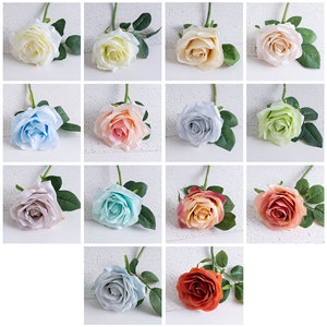 Rose artificielle Ai Qingrou à branche unique, imperméable, pour décoration de mariage, style INS, fleur artisanale - Product Image 3
