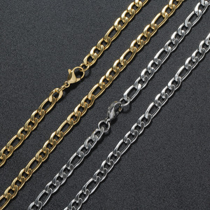 Cadena de Acero Inoxidable de 5 mm, Collar Simple, Collar de Cadena Figaro Estilo Hip Hop, Collar Personalizado, Tira de Moda Tanjing - Product Image 1