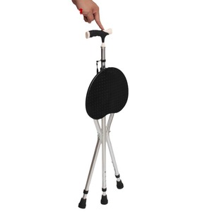Heart Shaped <b>Walking</b> <b>Stick</b> Stool Adjustable Aluminum Alloy For Seniors Travel Rehabilitation Aid - Product Image 5