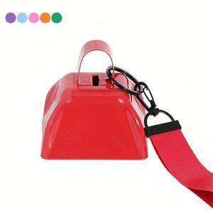 Metal <b>Cow</b> <b>Bell</b> Noise Maker Custom Logo Sports Game Tools Cheering for Events Party Sound - Product Image 4