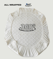 Drap-housse imperméable en microfibre de couleur unie