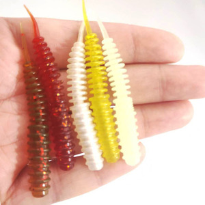 Señuelo de Pesca con Forma de Pupa, Cola en Espiral, Cebo Suave de 6cm y 1.4g, Señuelo de Silicona Biónico para Agua Dulce - Product Image 5