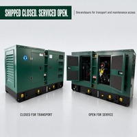 Générateur diesel silencieux Cummins 70 kW 87,5 kVA 480 V 60 Hz triphasé avec contrôleur intelligent ATS et poches pour chariots élévateurs