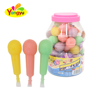 Caramelos de Gelatina Suave con Sabor a Frutas en Forma de Micrófono, OEM ODM, Surtidos en Frasco, Etiqueta Privada Personalizada - Product Image 1