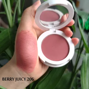 Blush Wholesale Low MOQ Makeup Pigmented Blusher Powder Smooth Pink Single Shimmer Blush Palette Private Label Vegan Blusher Blush