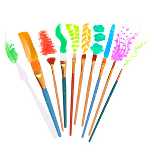 Kit de pinceaux professionnels Foska, faciles à nettoyer, en nylon, 25 pièces, pour peinture à l'huile, <span class=keywords><strong>aquarelle</strong></span>, acrylique, pour artistes débutants - Product Image 1