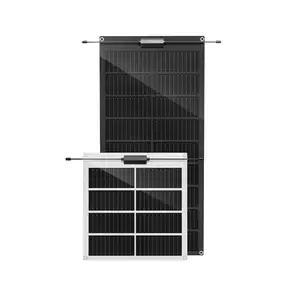 Panel surya fleksibel mono lembut film tipis panel pv grosir 100w 200w 250w 48v 36v 24v efisiensi tinggi 12v 24v 100 v 100w