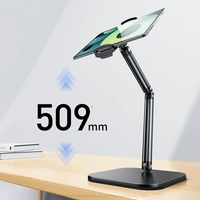 Support de tablette de bureau réglable FEIXIANG X69Pro en alliage d'aluminium et acier, pliable, pour iPad et iPhone