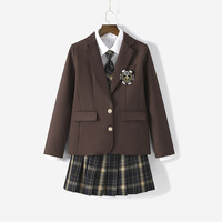2025 venta al por mayor traje de uniforme de clase estudiantes de secundaria alto rendimiento niñas graduación uniforme escolar