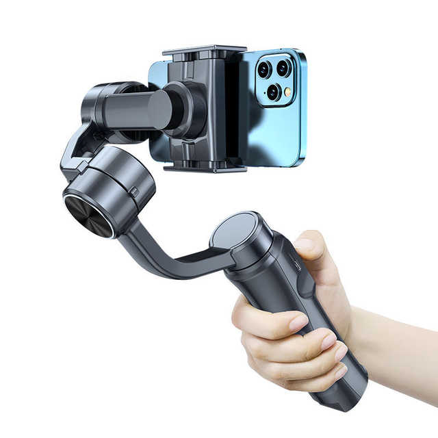 Customized Handled Gimbal 360 Rotation 3 Axis Cell Phone Flexible Portable Gimbal Stabilizer Smart Face Tracking Selfie Stick