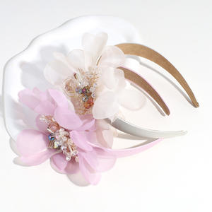 طوق رأس زهور أنيق جديد الأكثر مبيعًا مع حجر الراين هدية شعور راقية عقال الزفاف - Product Image 1