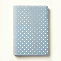 Yalong A6 Vintage Polka Dot Leder Thermobindung Notizbuch Retro Weiße Punkte Hardcover Journal Tagebuch 4 Farben Set YLA5T006