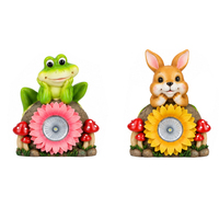 Statue de chat et de chien solaire mignonne, décoration de jardin, cadeau d'extérieur, éclairage extérieur, fabriqué en usine BSCI