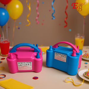 Eb Electric <b>Balloon</b> <b>Pump</b> Rectangular Plastic Party Birthday Kids 12Pcs Cs - Product Image 2