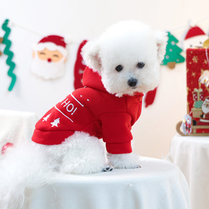 Ropa Casual de Moda para Mascotas, Perros y Gatos, para Otoño e Invierno, Sudadera con Capucha Navideña <span class=keywords><strong>Ode</strong></span> a la Alegría - Product Image 4
