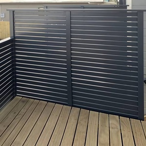 Hàng rào nhôm riêng tư 6 feet sơn tĩnh điện dễ dàng lắp ráp các tấm ngang cho phong cách lưới mắt cáo an ninh sân vườn - Product Image 5