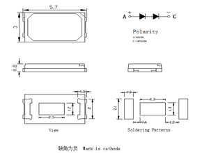 Nhà Máy Giá 5730 SMD <span class=keywords><strong>LED</strong></span> trắng đỏ màu xanh lá cây màu xanh 0.5 Wát cao lumen <span class=keywords><strong>LED</strong></span> <span class=keywords><strong>Diode</strong></span> cho chiếu sáng ngoài trời - Product Image 6