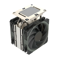 Refroidisseur d'air pour processeur de serveur FEZCOOL LGA3647-R95 avec 5 caloducs, ventilateur PWM 4 broches de 50 mm, ailettes en aluminium, base en cuivre, dissipateur thermique actif