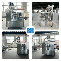 Machine d'emballage, de remplissage, de scellage et d'étiquetage automatique multifonctionnelle pour les sacs alimentaires et les emballages en film