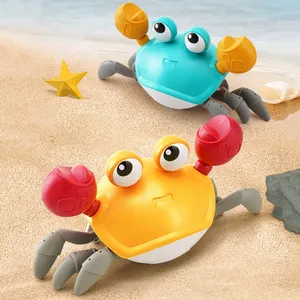 Giocattolo per bambini bagno doccia plastica Wind UP Walking Land Floating Water Crawling Cute Crab Bath Toy Animal