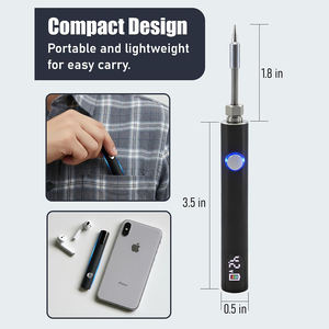 Mini <span class=keywords><strong>fer</strong></span> à <span class=keywords><strong>souder</strong></span> sans fil portable réglable, batterie au lithium rechargeable, <span class=keywords><strong>fer</strong></span> à <span class=keywords><strong>souder</strong></span> numérique sans fil avec écran LED - Product Image 2
