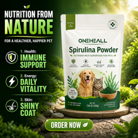 Poudre de spiruline de qualité alimentaire supérieure 100% pure pour animaux de compagnie, poudre de spiruline végétalienne