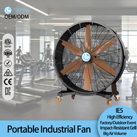 Ventilateur mobile d'entrepôt 2m, ventilateurs industriels à haut débit et basse vitesse, solution de refroidissement portable pour quais de chargement et distribution