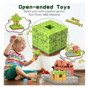 Industrial Magnet Cube Building Set STEM Educational Sensory Plastic Construction Learning <b>Blocks</b> Creative Toys Kids - Product Image 6