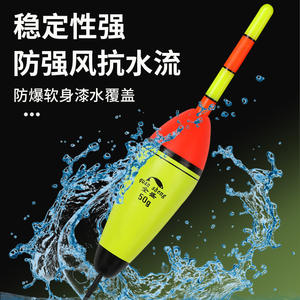 Flotteur de pêche Quan Sheng T Profile 50g, haute visibilité, pour la pêche en eau calme, flotteur vertical en plastique, utilisation en rivière - Product Image 4
