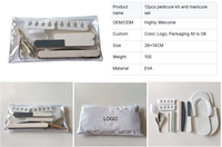 Kit de manucure jetable enveloppé individuellement Mini limes à ongles tampons bâtons en bois Salon maison pédicure Mani Kit